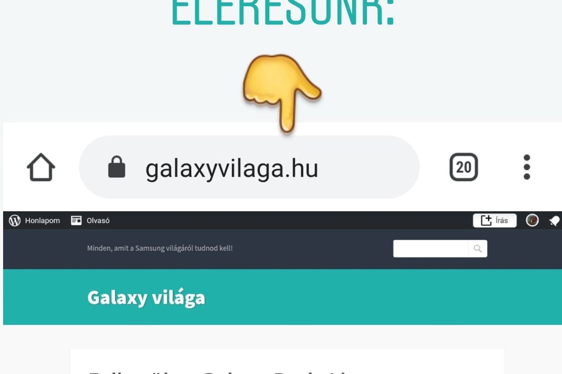 Mostantól üdvözöl a&nbsp;Galaxyvilaga.hu